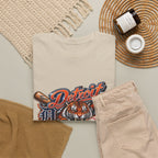 Detroit Tiger Baseball T-Shirt | Detroit skyline, claw marks