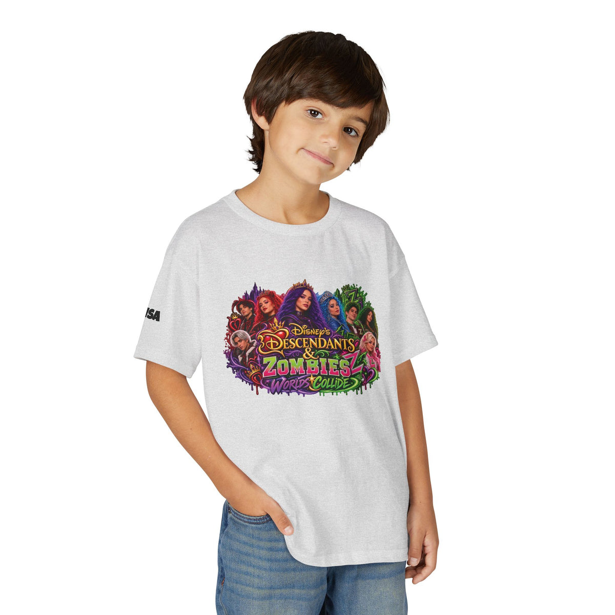 Zombies Characters Youth T-Shirt | Descendants Zombies Design