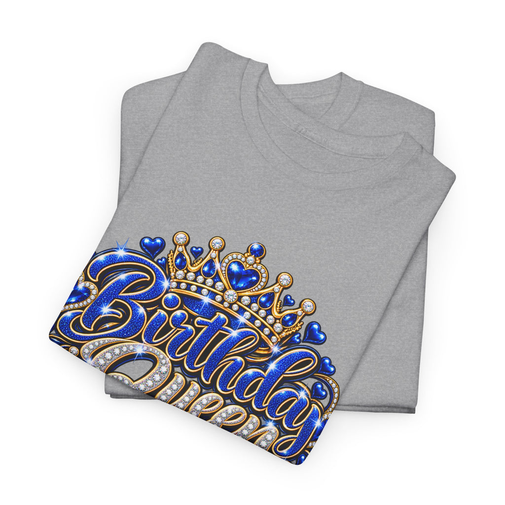 Birthday Blue Queen Crown Graphic Tee