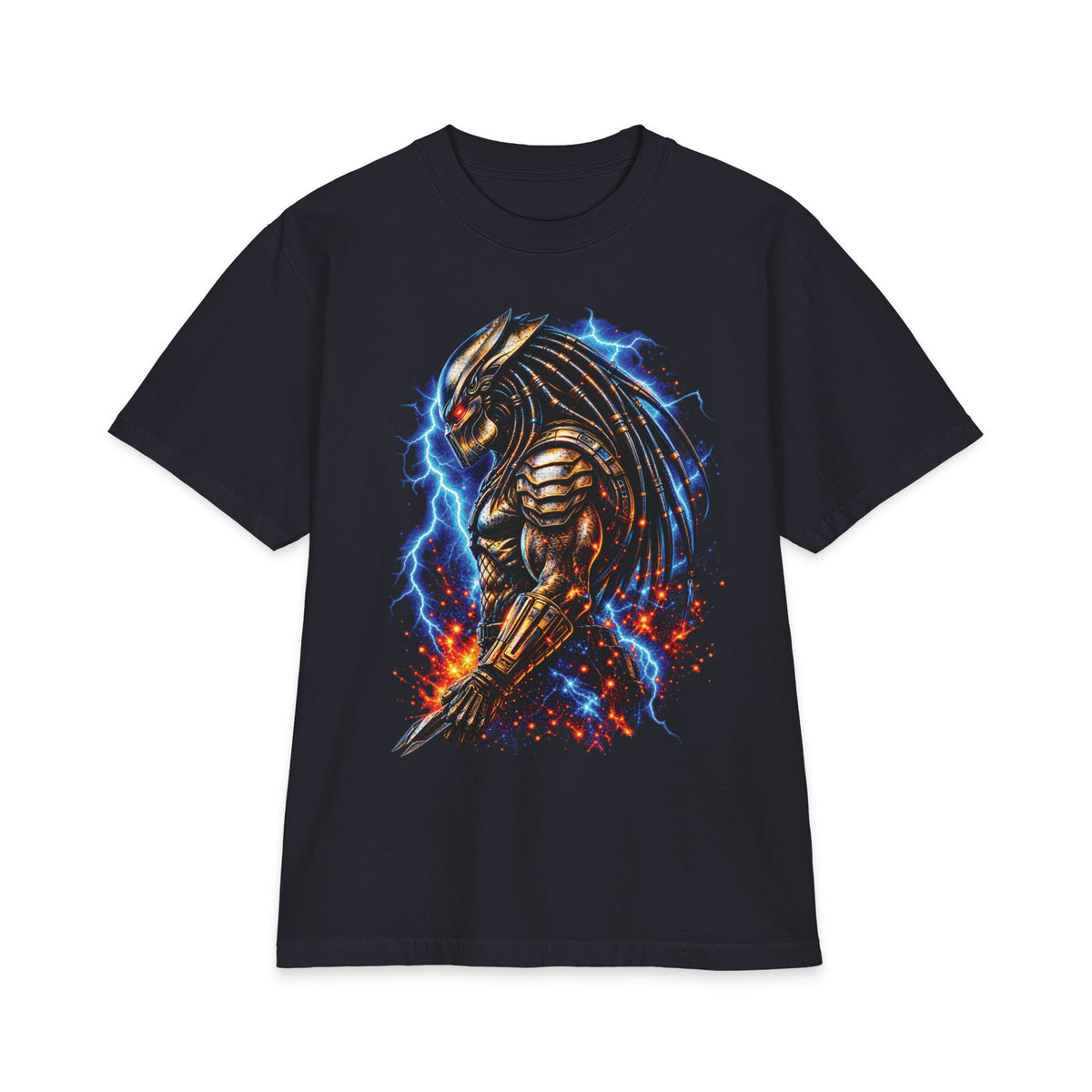 Armored Predator Illustration T-Shirt | Sci-Fi Monster Graphic