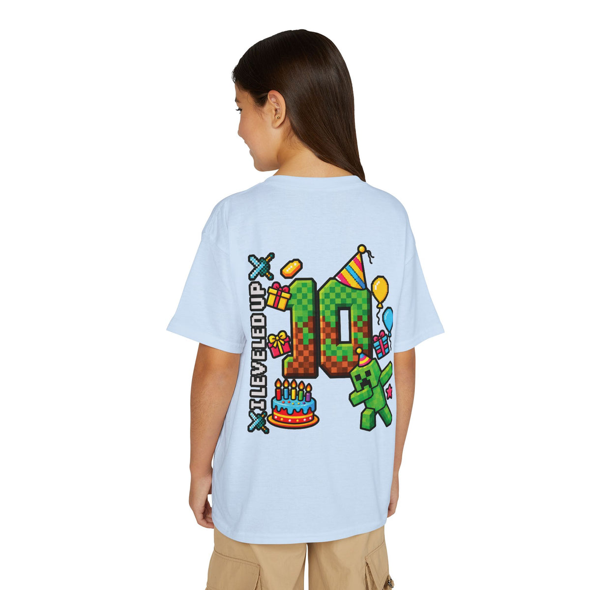Minecraft-Inspired “Bruh, It’s My Birthday” Youth T-Shirt