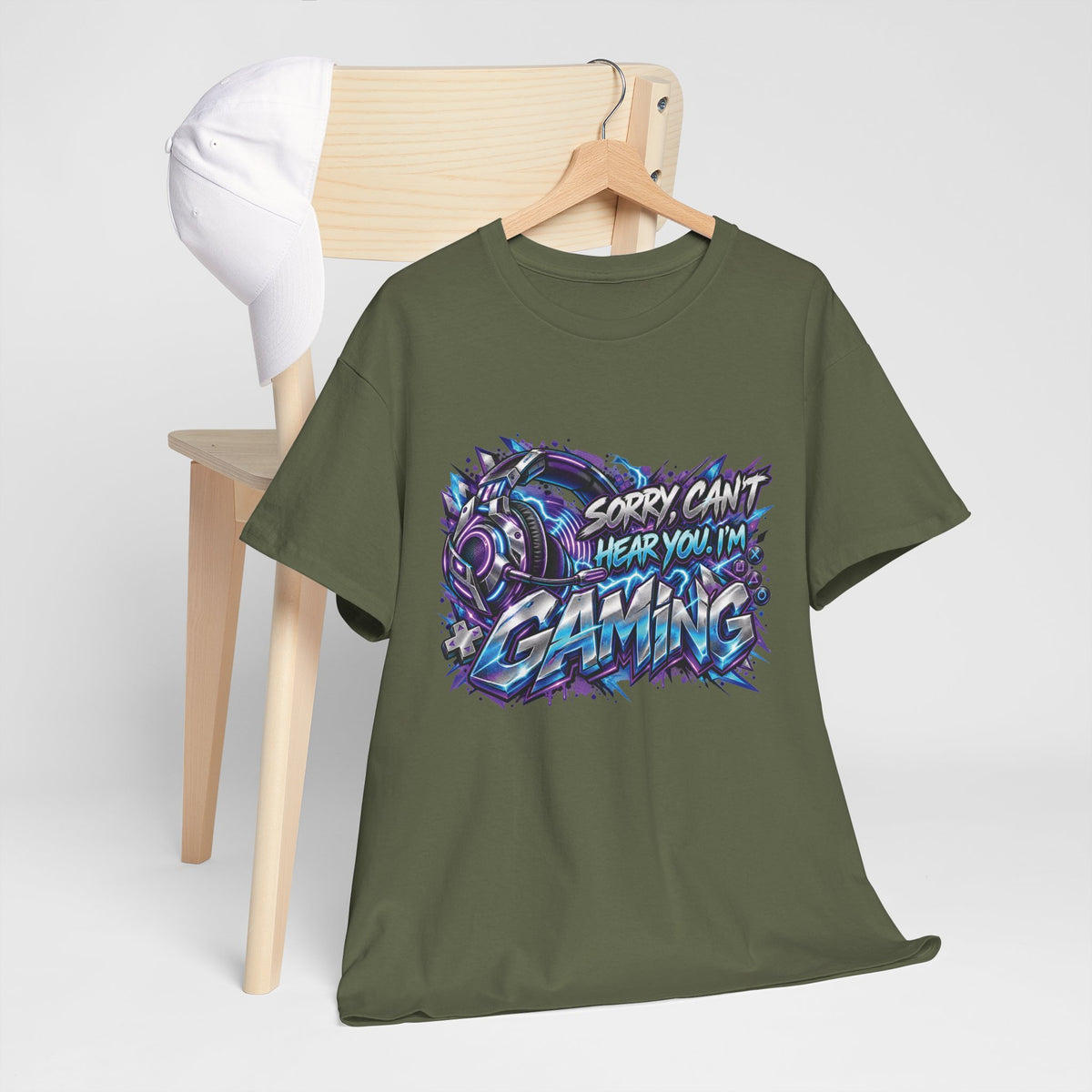 Gaming “Sorry, Can’t Hear You, I’m Gaming” Graphic T-Shirt
