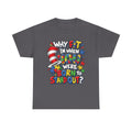Autism Why Fit In When You Were Born To Stand Out T-shirt | Cat in the Hat Puzzle Design