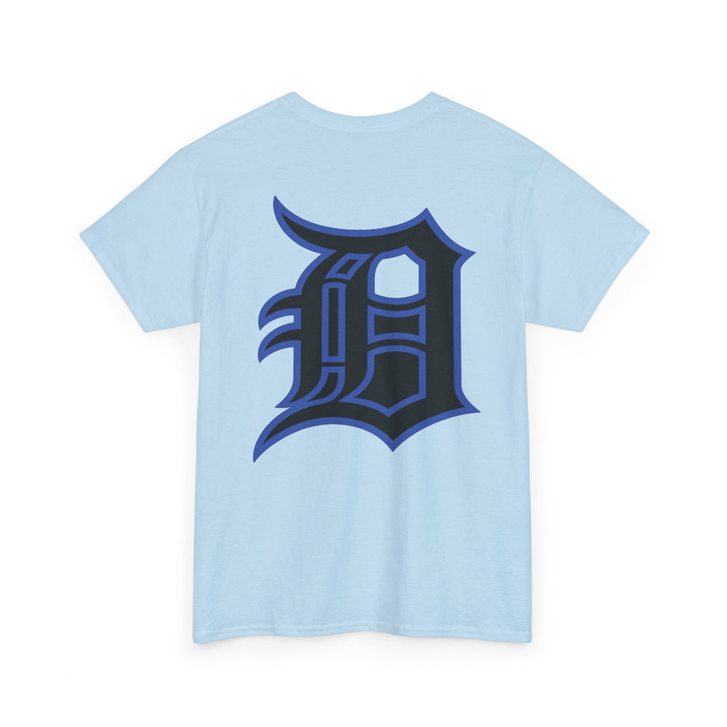 Detroit Basketball Lion Graphic Tee | Motor City D Old English Logo