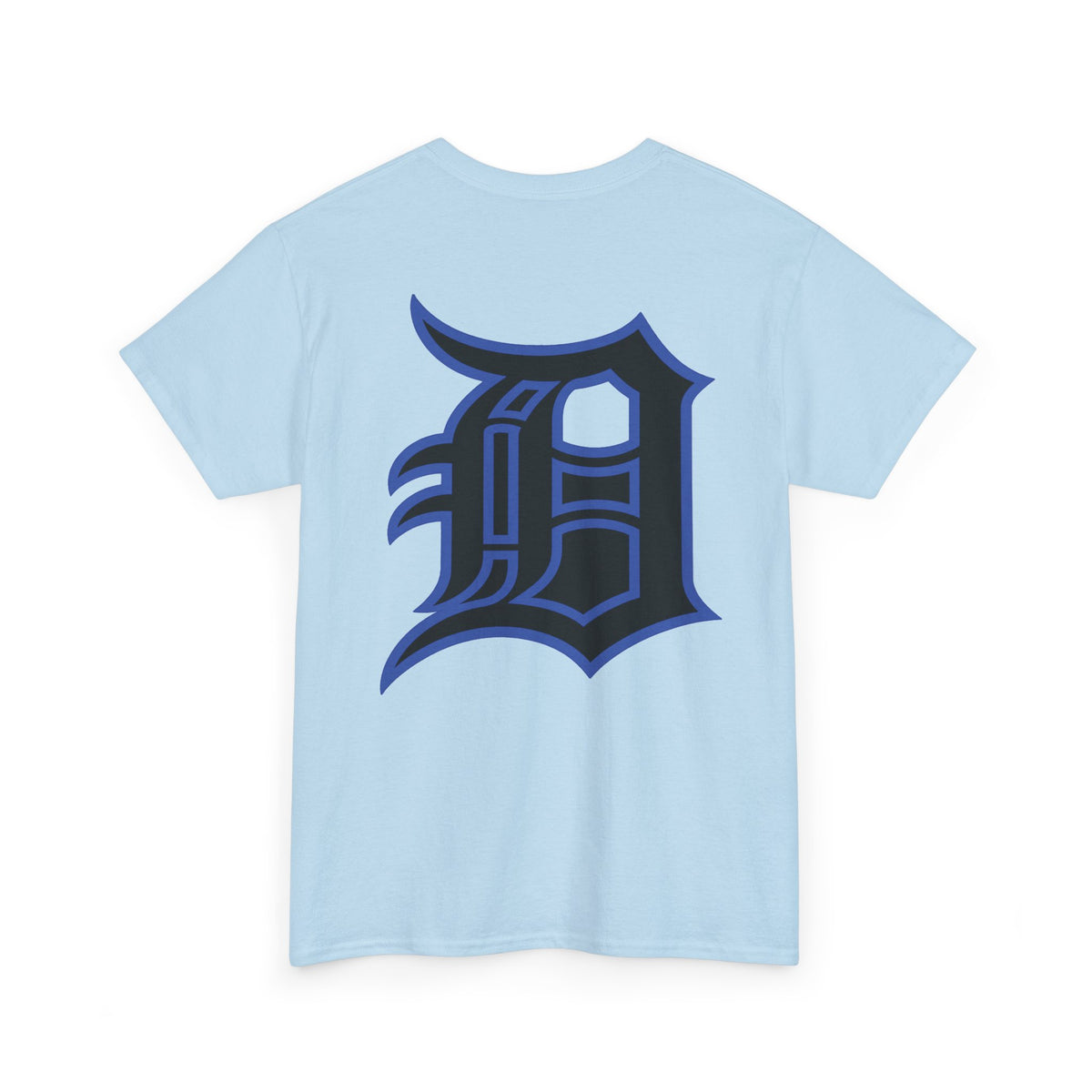 Detroit Basketball Lion Graphic Tee | Motor City D Old English Logo