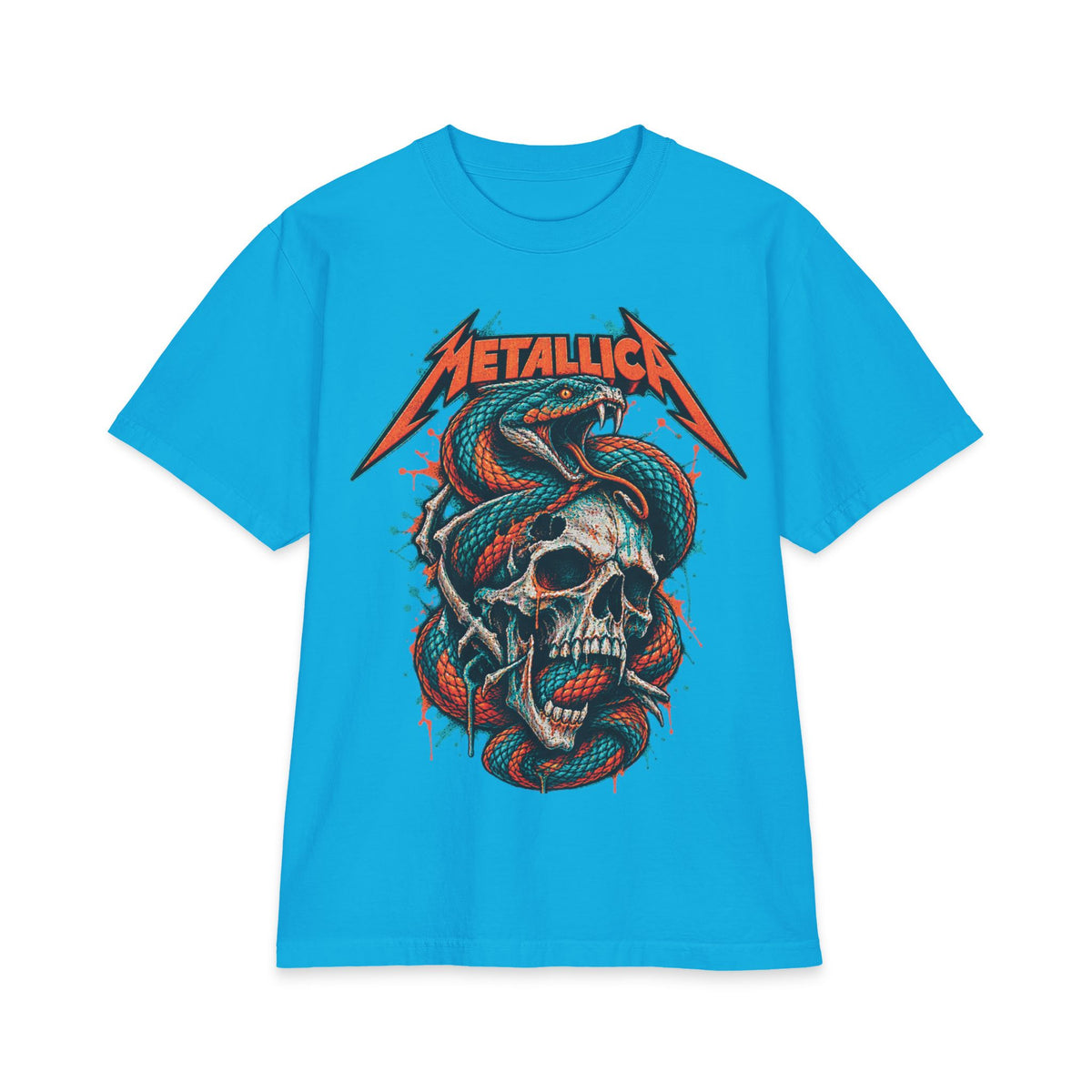 Metallica Snake and Skull T-Shirt | Band Graphic Tee