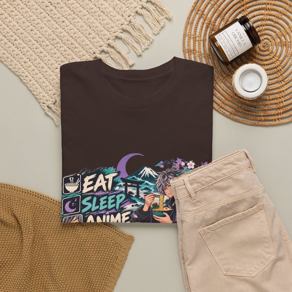 Eat Sleep Anime Gaming Repeat Video Game Graphic T-Shirt