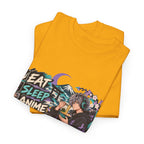 Eat Sleep Anime Gaming Repeat Video Game Graphic T-Shirt