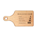Grill Master Timer Wooden Cutting Board | Engraved Steak Doneness Guide