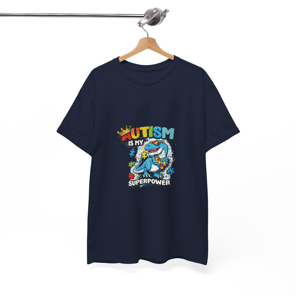 Autism Is My Superpower T-Shirt | Puzzle Piece Shark Design