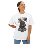 Trust Costs More Doberman Tee | Doberman Portrait, Gothic Text