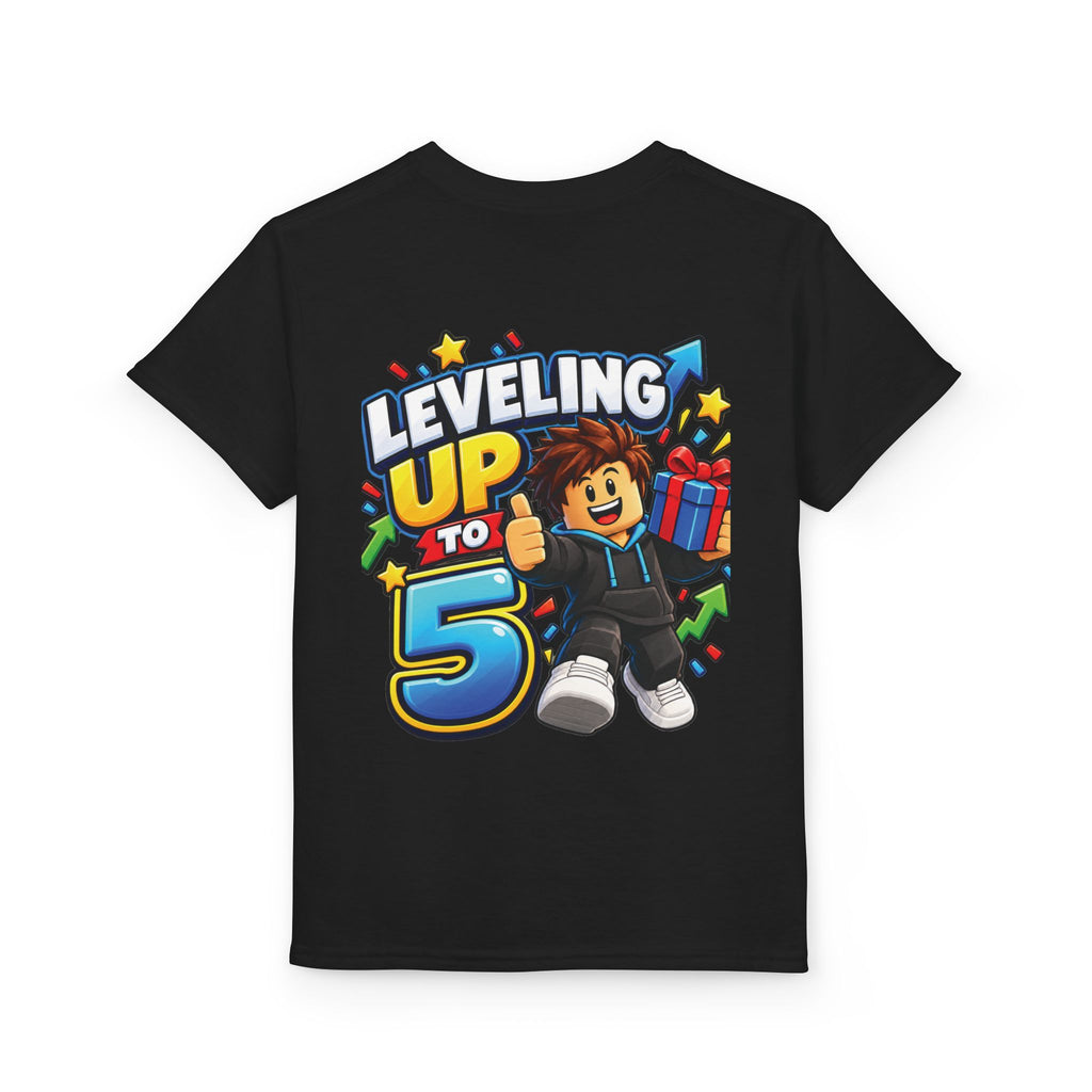 Roblox Birthday “Leveling Up to 5” Youth T-Shirt