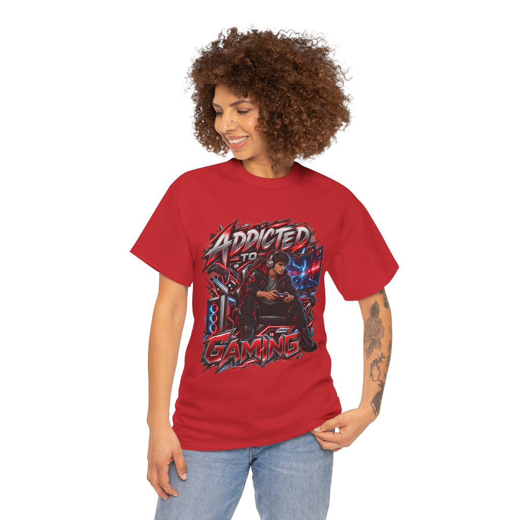 Addicted to Gaming Graphic T-Shirt