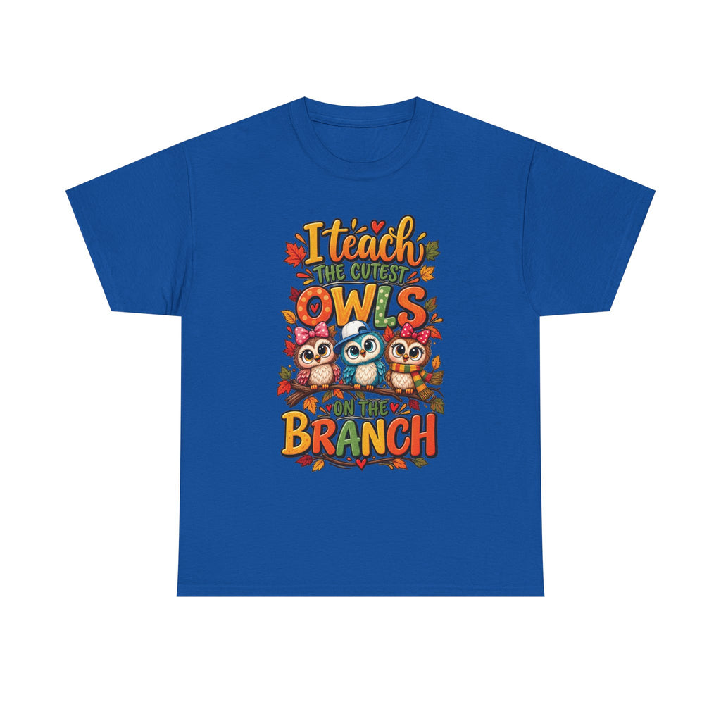 I Teach the Cutest Owls On My Branch Tee | Cute Owl Teacher Shirt, Fall Leaves