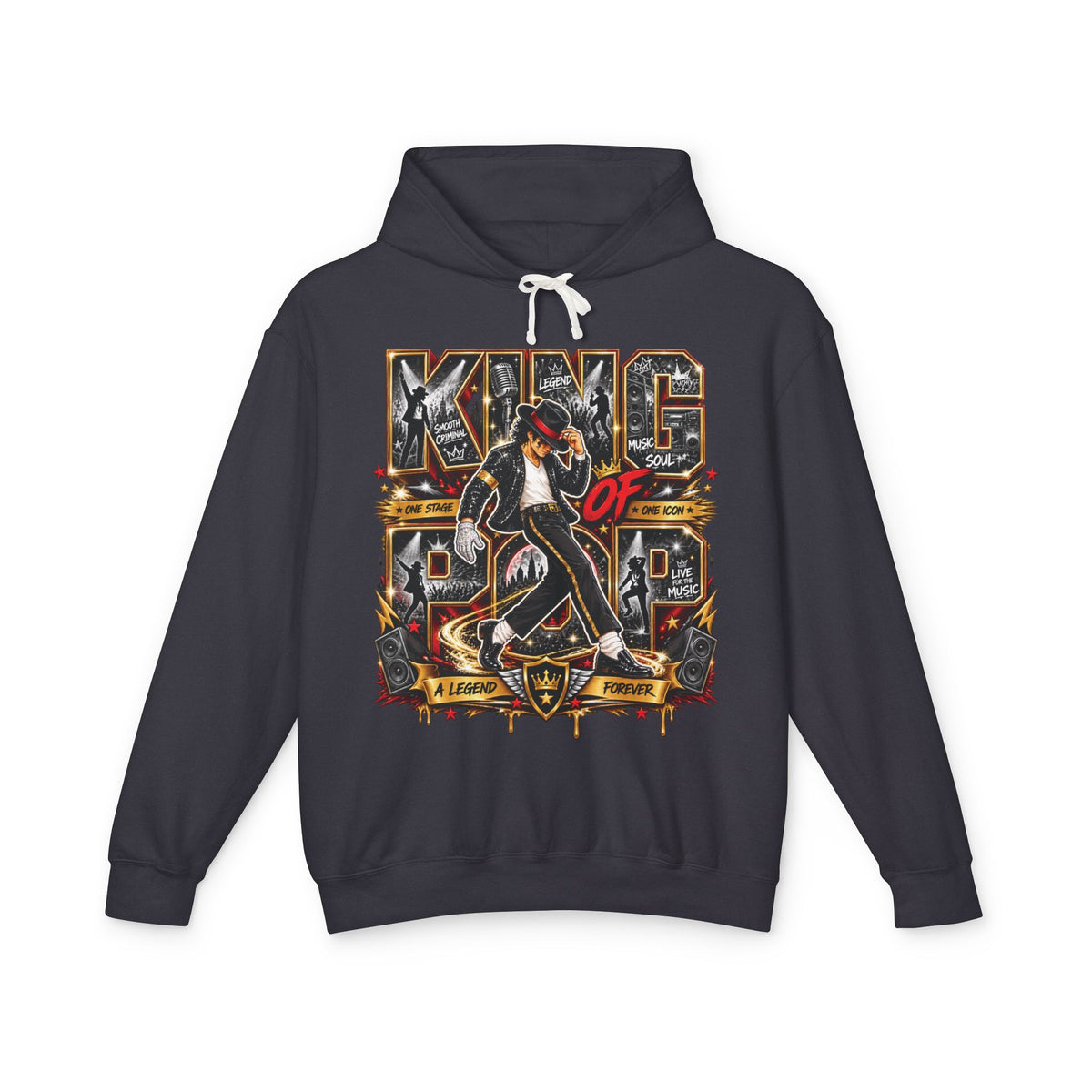 King of Pop Graphic Hoodie | Retro Michael Jackson Tribute