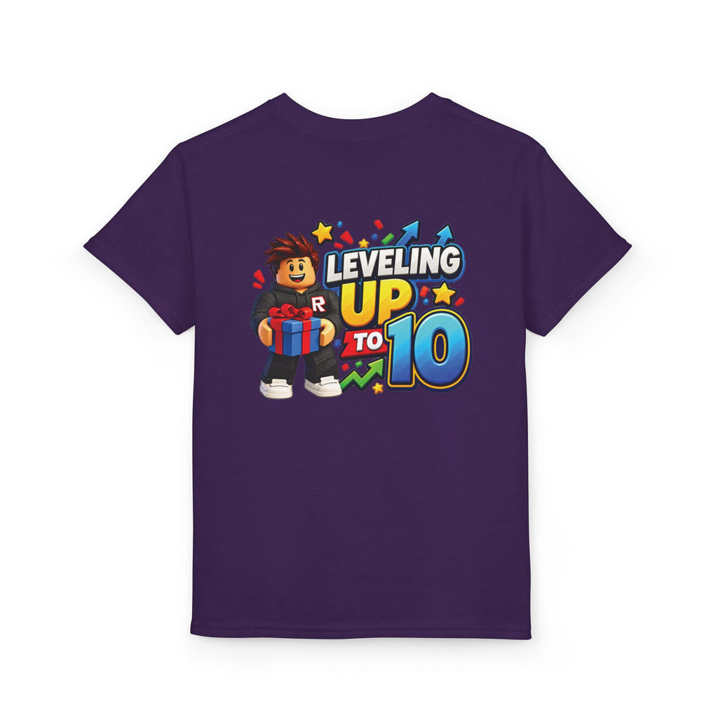 Roblox Birthday Leveling Up to 10 Youth T-Shirt