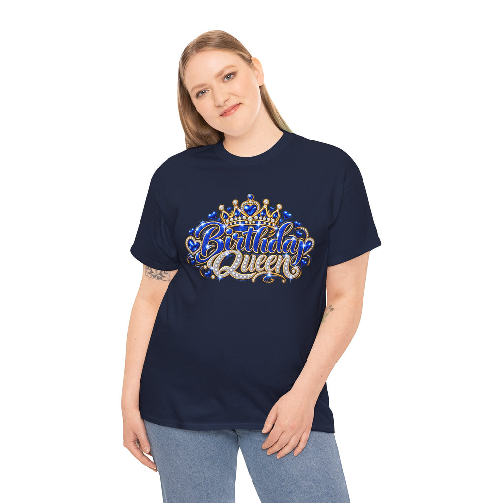 Birthday Blue Queen Crown Graphic Tee