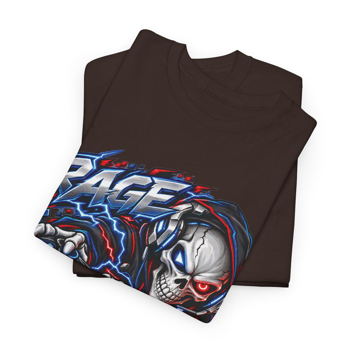 Rage Mode Gamer Skull Graphic T-Shirt