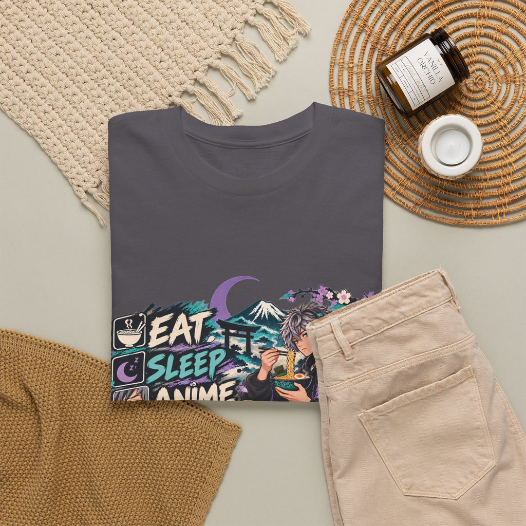 Eat Sleep Anime Gaming Repeat Video Game Graphic T-Shirt
