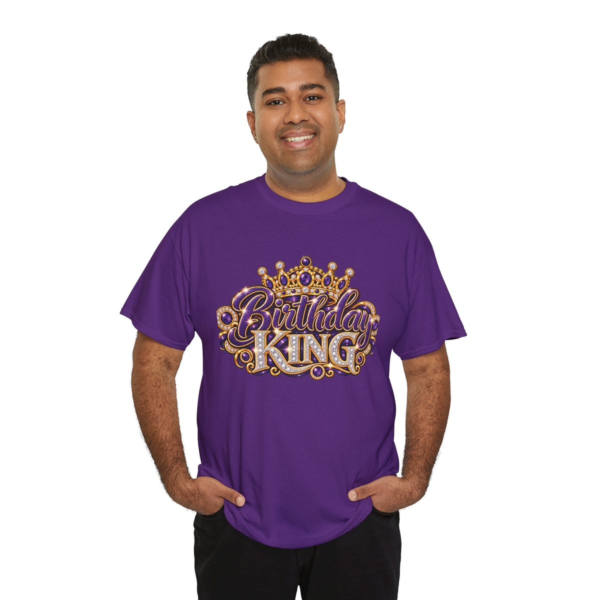 Birthday King Crown Graphic T-Shirt