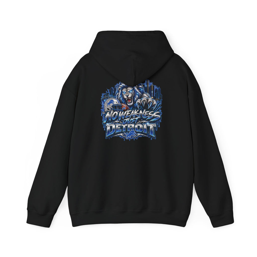 Detroit Lions Football Hoodie | No Weaknesses Team Spirit