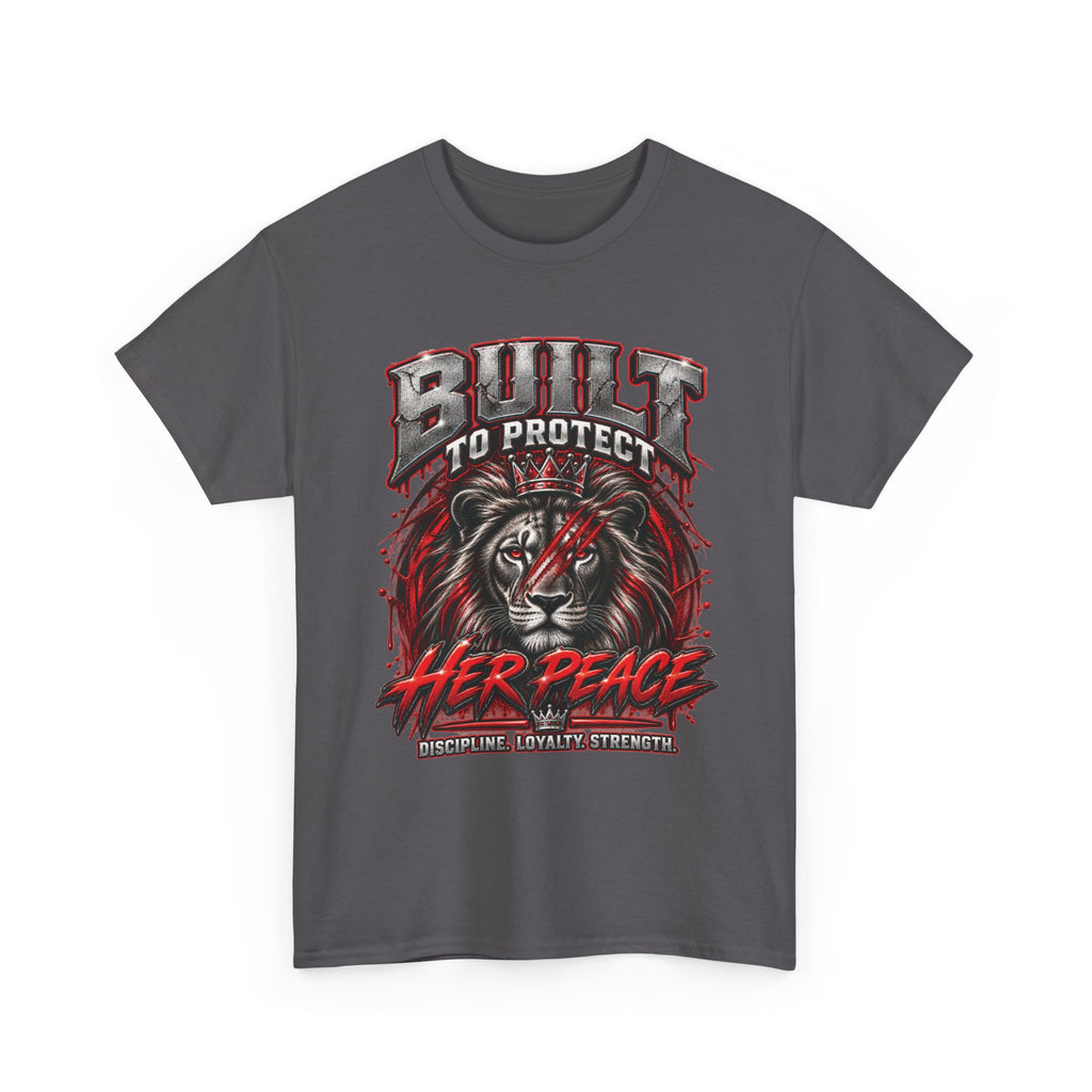 Built to Protect Her Peace Couples Graphic T-Shirt