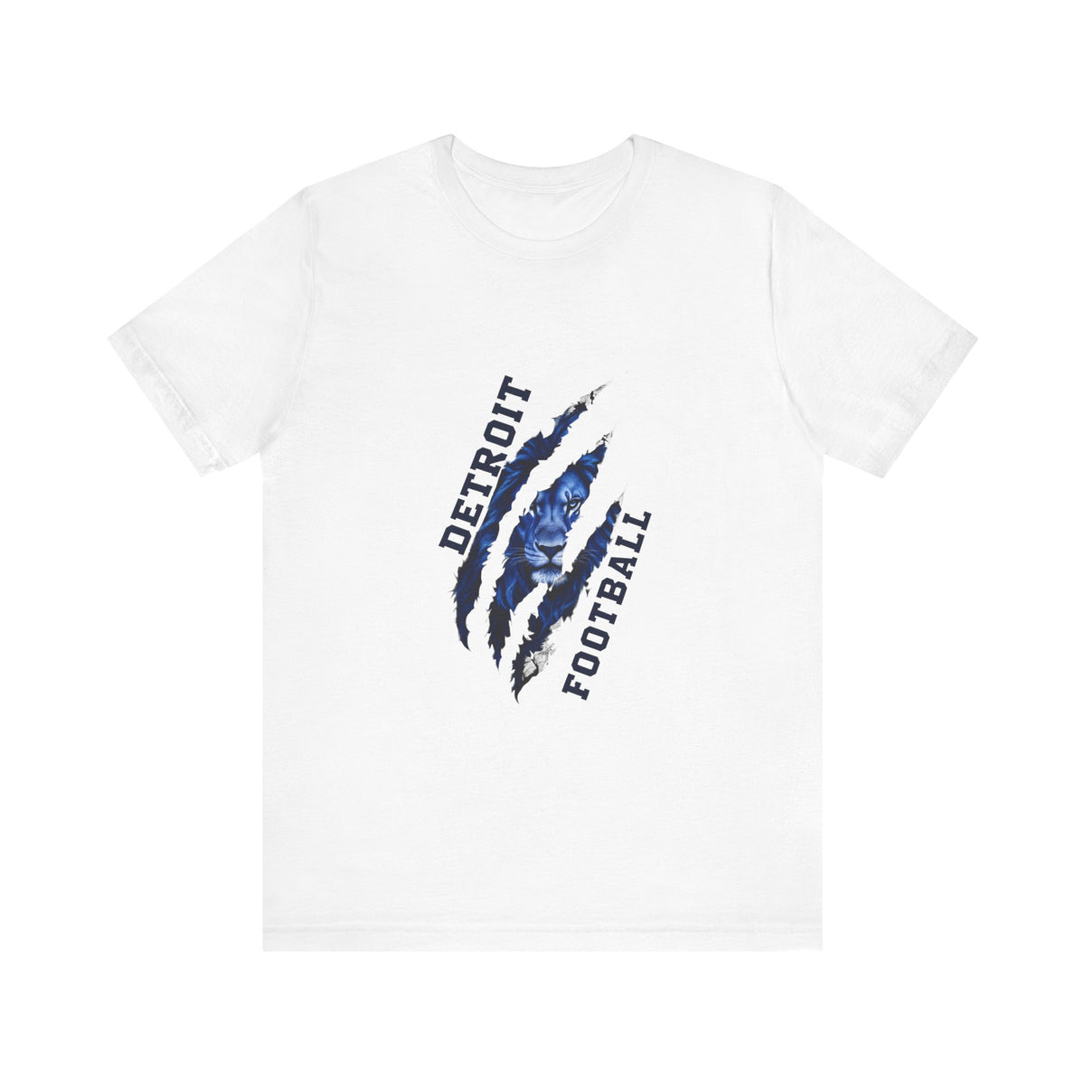 Detroit Football Claw Mark Tee | Lion Mascot Grunge