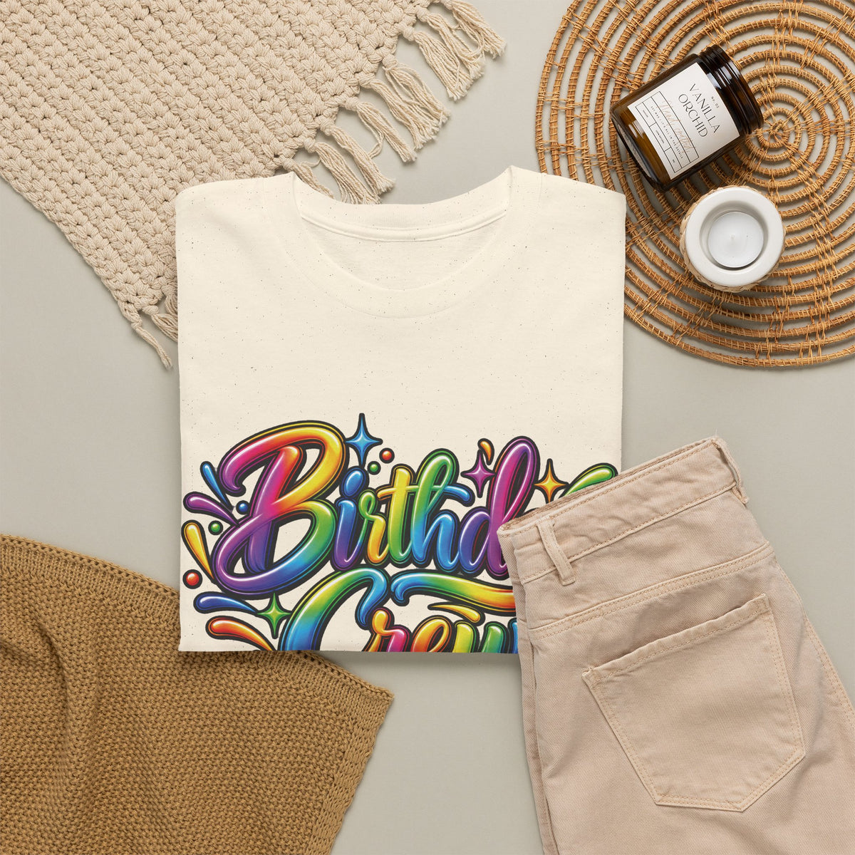 Birthday Crew Colorful Celebration T-Shirt