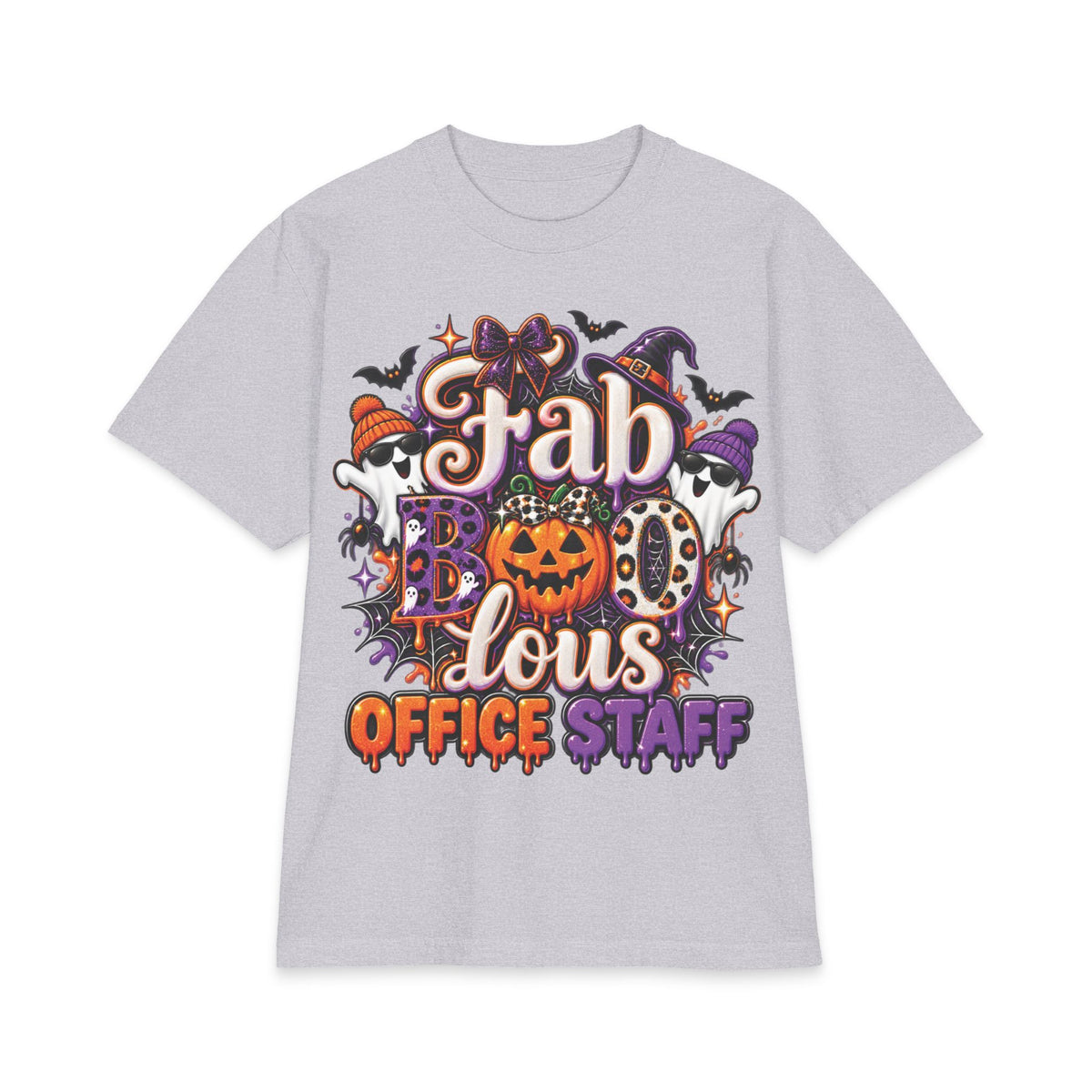 Fabulous Office Staff Halloween T-Shirt | Pumpkin Bat Spooky Typography
