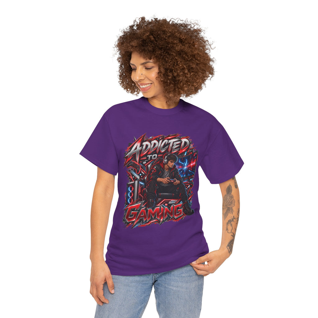 Addicted to Gaming Graphic T-Shirt