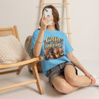 Coffee Is My Therapy T-Shirt | Coffee Cups Illustration, Cozy Beverage Tee
