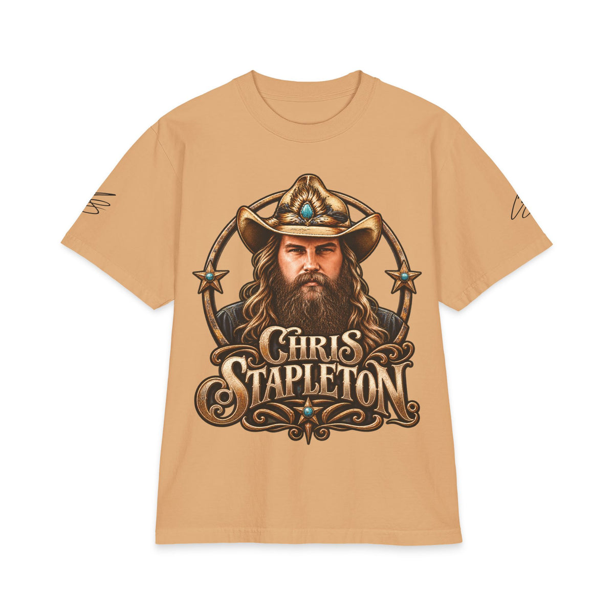 C Stapleton Cowboy Portrait Chris Stapleton T-Shirt | Country Music Tee
