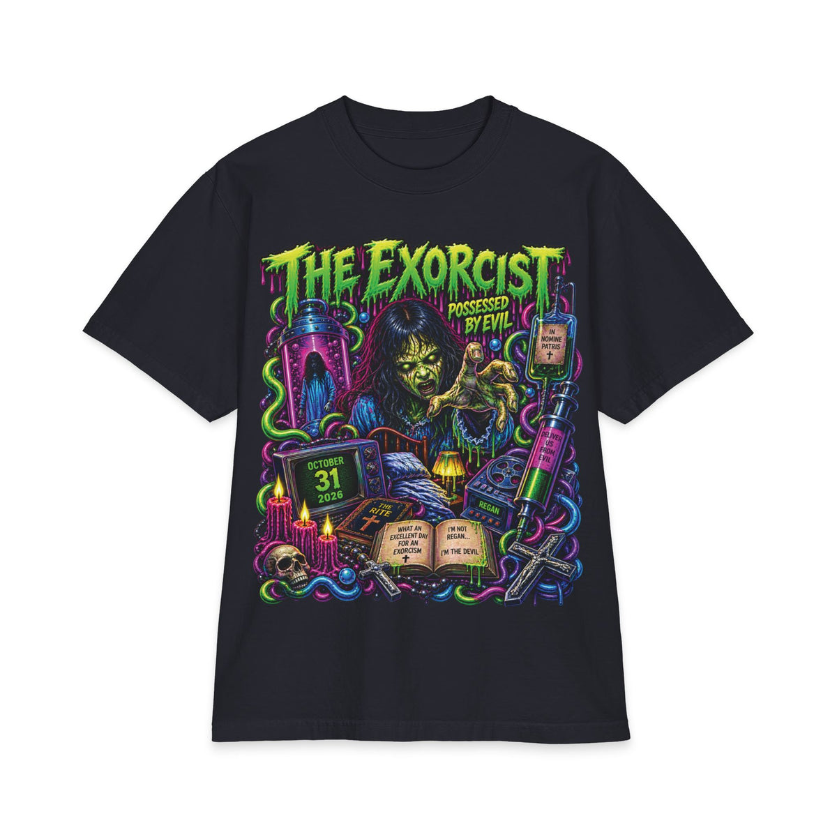 The Exorcist graphic tee | Horror movie art T-Shirt