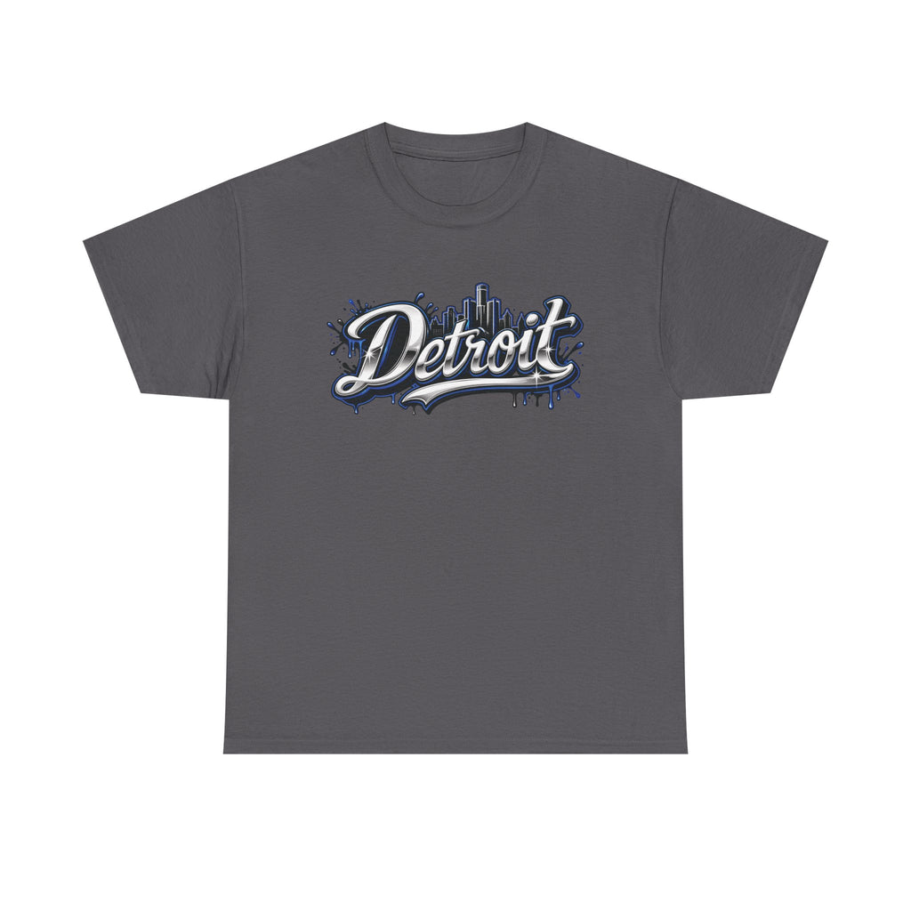 Detroit Script Tee | 313 Drip Skyline T-Shirt