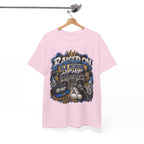 Raised On Old School Hip Hop T-Shirt | Retro Boombox Sneakers Crown Design
