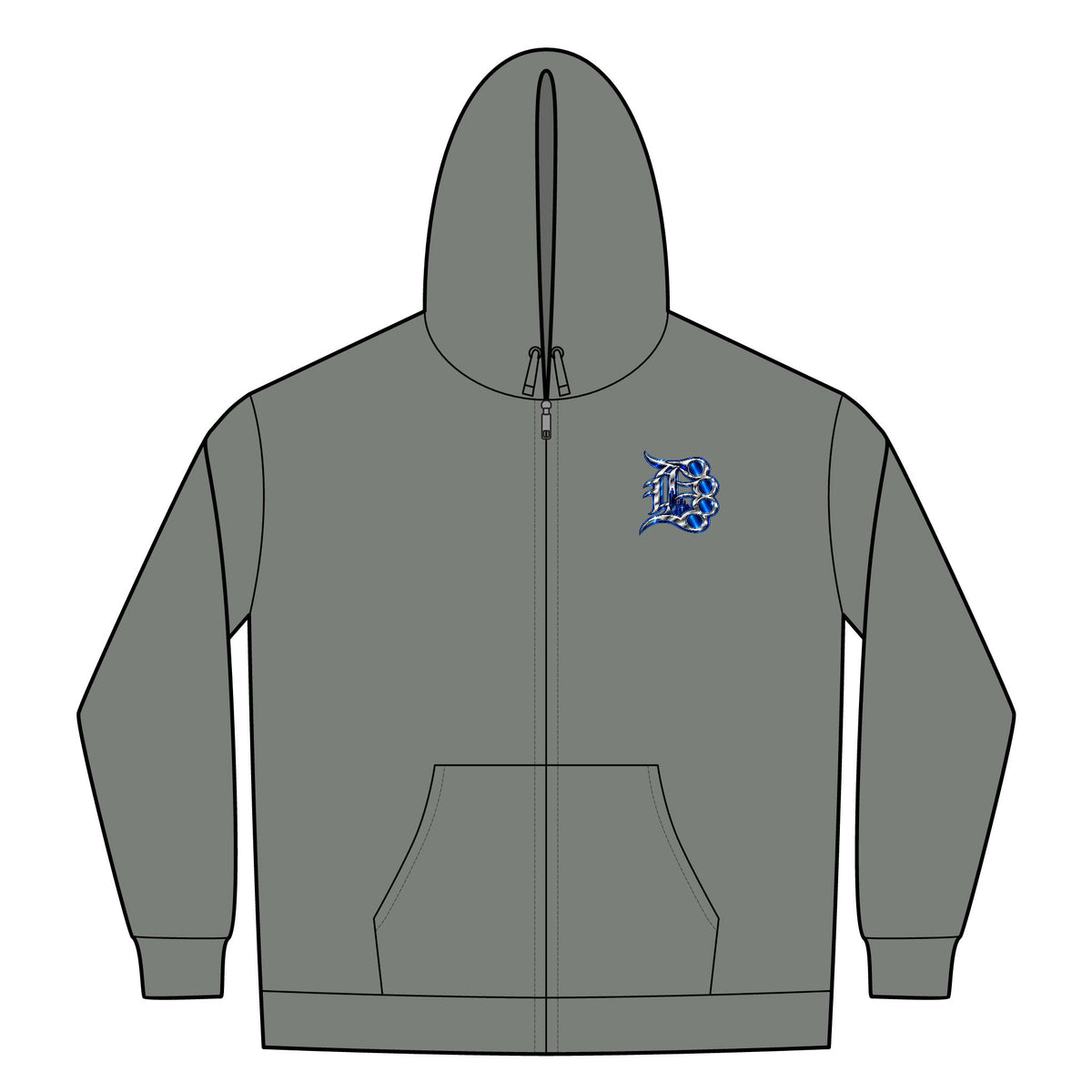 Heavyweight Sherpa-Lined Hooded Fleece Jacket