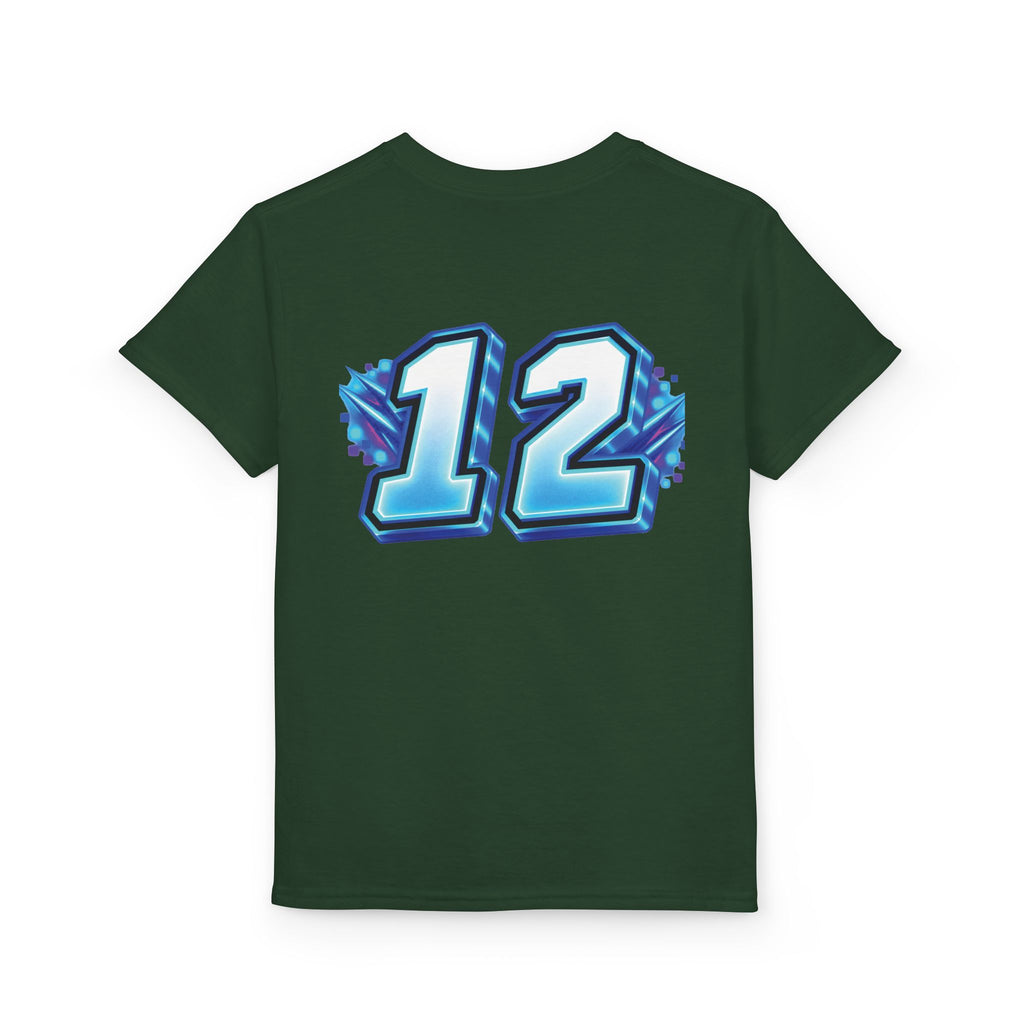Fortnite Birthday Battle Begins Youth T-Shirt – Custom Number 12