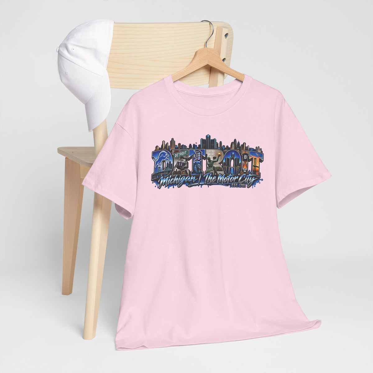 Detroit skyline collage T-Shirt | Detroit Michigan Motor City Tee