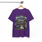 Raised On Old School Hip Hop T-Shirt | Retro Boombox Sneakers Crown Design