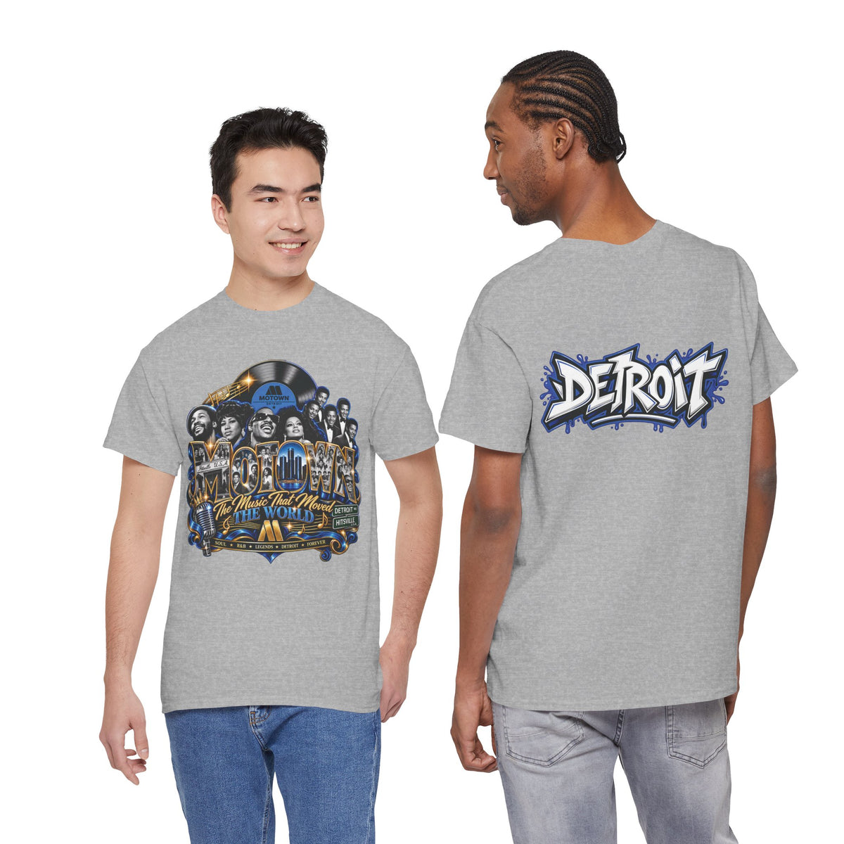 Motown Legends Tee | Detroit Graffiti Back