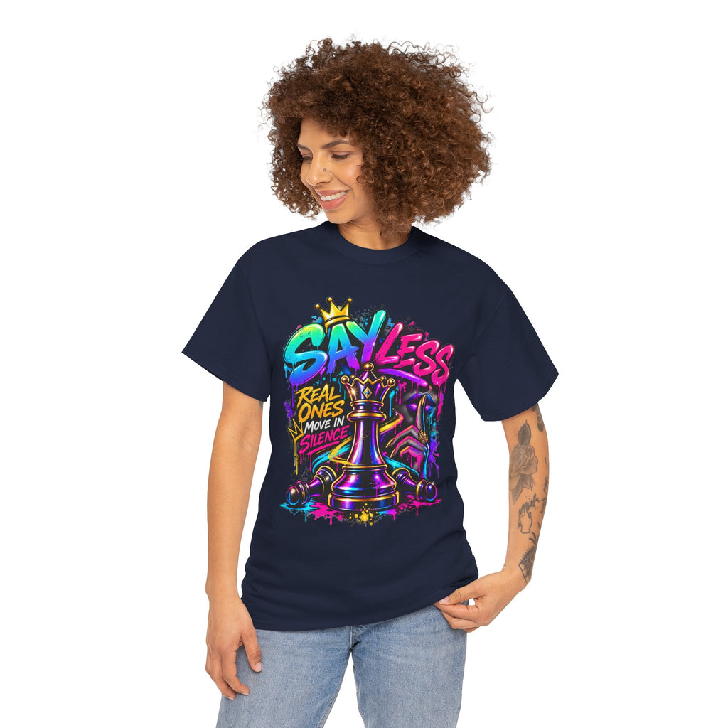 Say Less Chess King Tee | Graffiti Chess Piece Streetwear