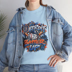 Detroit Batter Up T-Shirt | Baseball City Skyline Tee