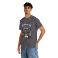 Raised On Old School Hip Hop T-Shirt | Retro Boombox Sneakers Crown Design