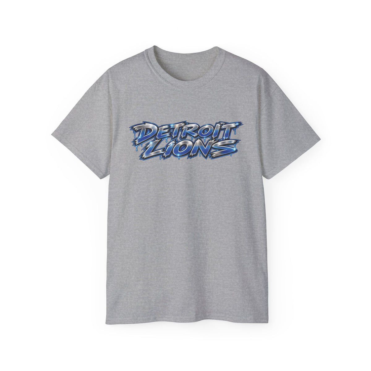 Detroit and Green Bay Rivalry Graphic Tee | Lion Ripping Green Bay Logo Back