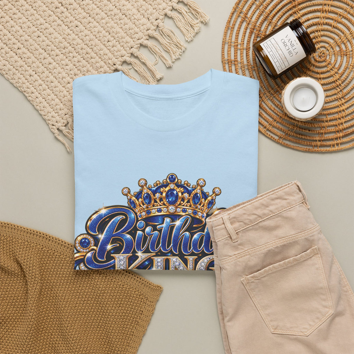 Birthday King Crown Graphic T-Shirt