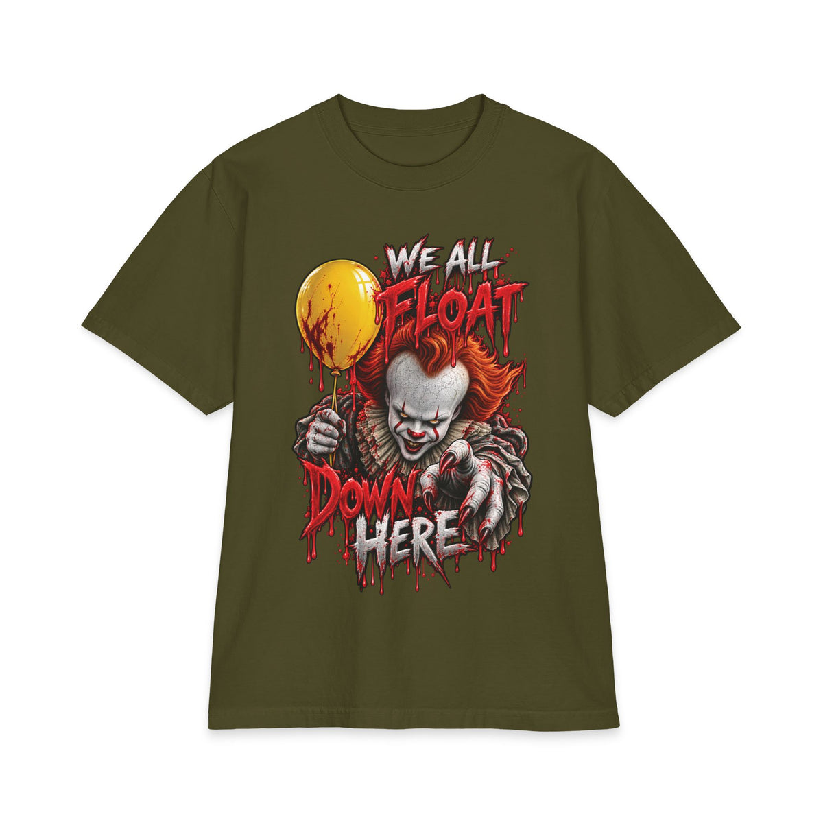 We All Float Pennywise clown horror T-Shirt | Halloween scary clown tee