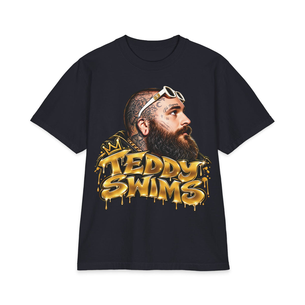 Teddy Swims Portrait Tee | Graffiti Logo T-Shirt
