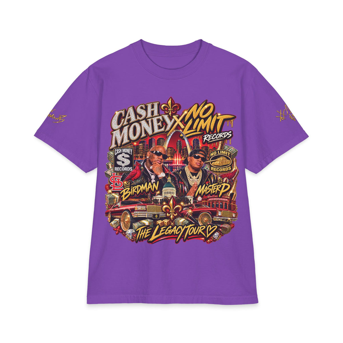 Cash Money No Limit Tour T-Shirt | Vintage Hip Hop Concert Tee