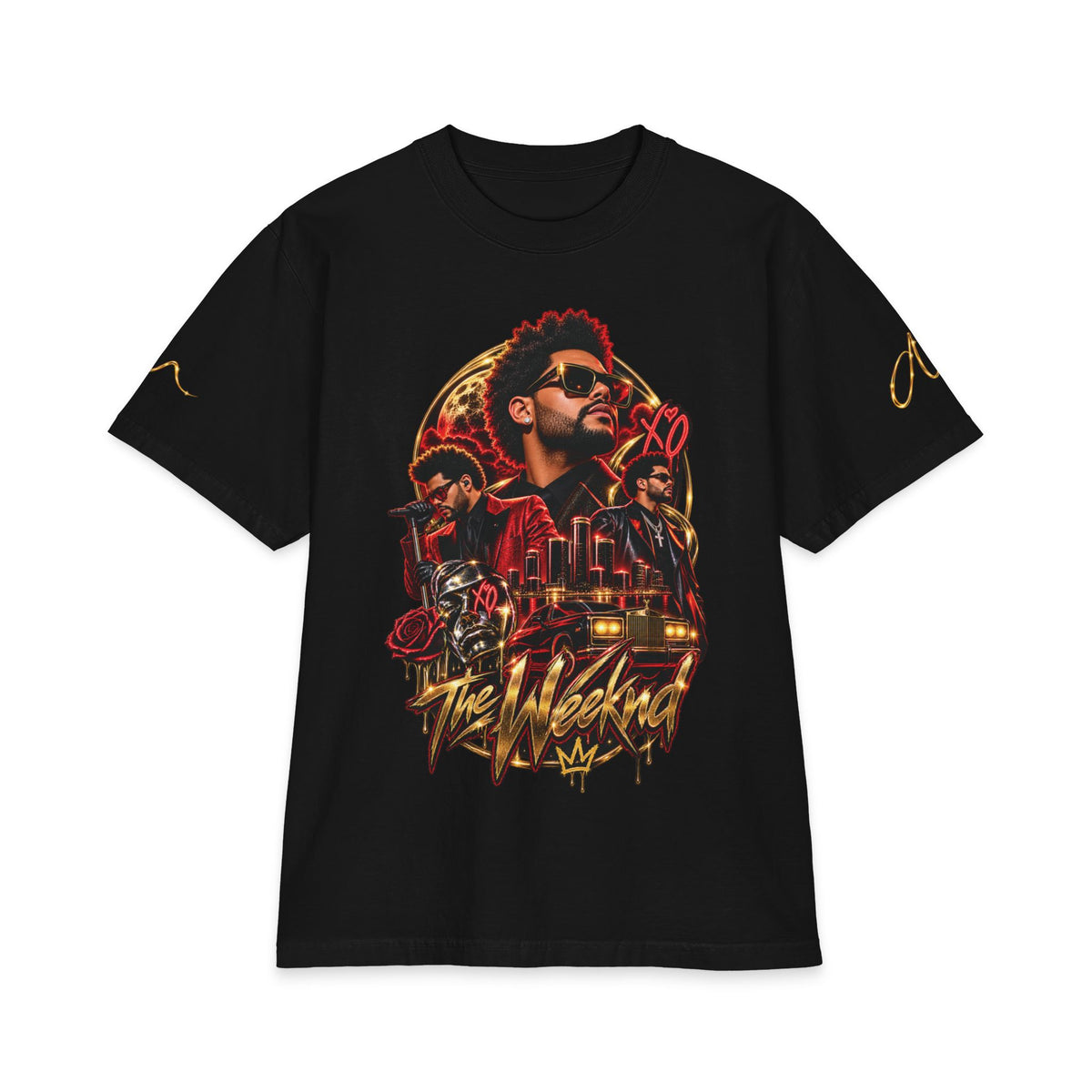 Weeknd Portrait XO Heart T-Shirt | Music Artist Graphic Tee