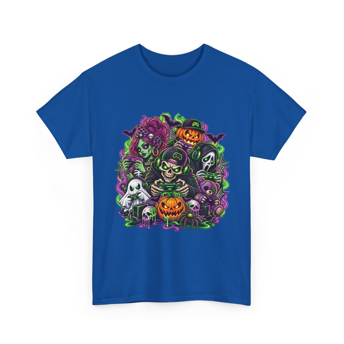 Spooky Halloween Monsters T-Shirt | Pumpkin, Ghost, Witch, Skeleton